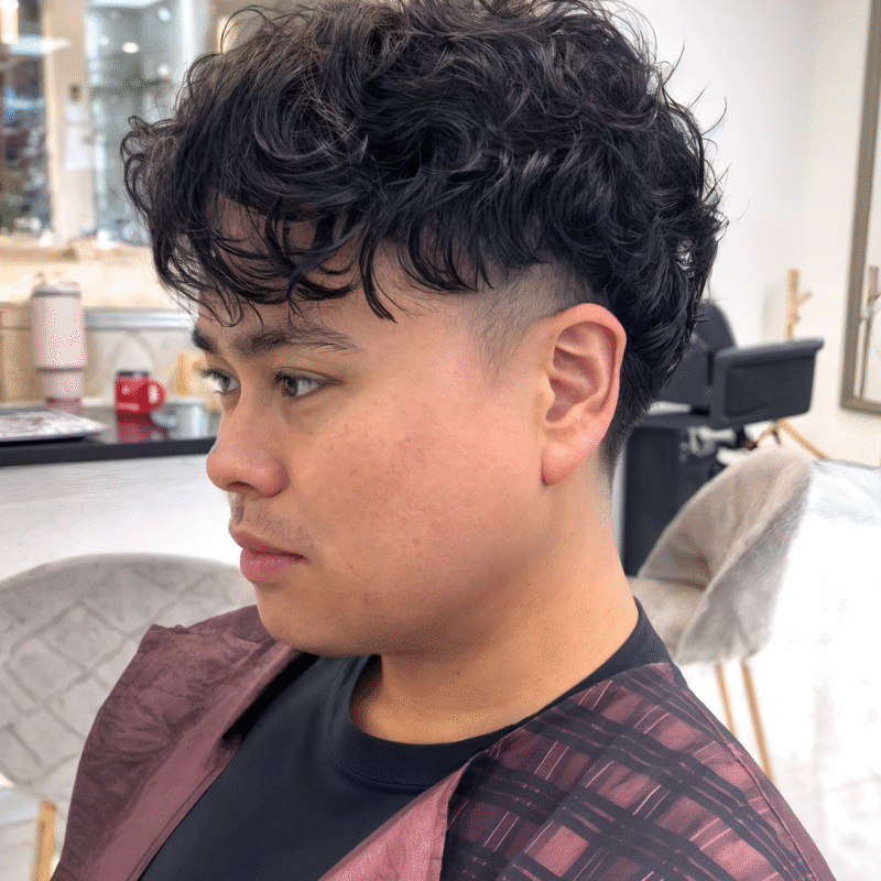 Perm for men's hair - Houston hair salon