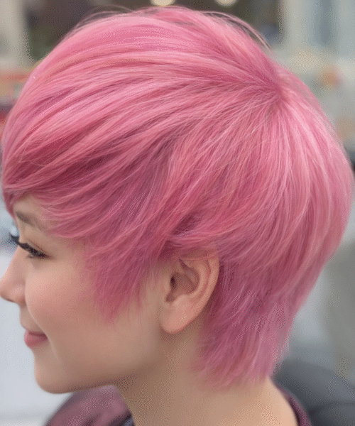 Best Hair Salon in Katy Texas - Pink color hair