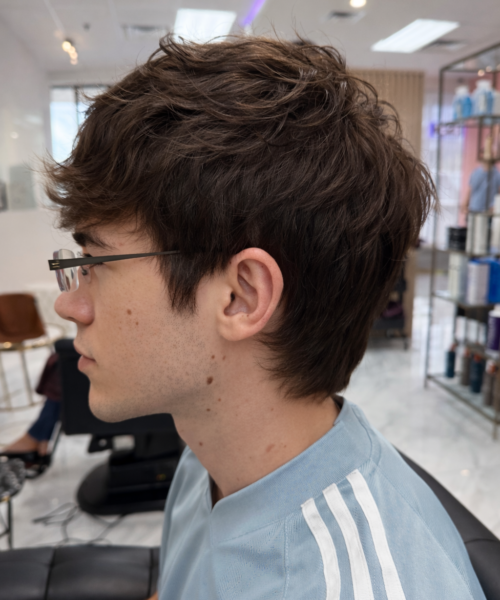 Korean Style Men's Perm - Best hair salon in Katy, Texas